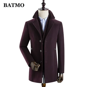 BATMO 2020 naują atvykimo žiemos aukštos kokybės vilnos thicked tranšėjos paltai vyrams,vyriški vilnos thicked striukės ,k627