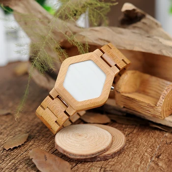 BOBO PAUKŠČIŲ WE03 Prekės Dizaineris Žiūrėti Skaitmeninę Naktinio Matymo Bambuko Žiūrėti Mini LED Laikrodžių Dizainas Unikalus, Ekranas Tokyoflash