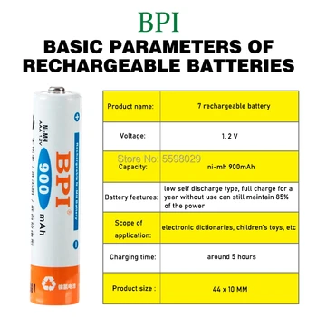 BPI 8Pc/3card 1.2 V AA 2400mAh Baterijos + 8Pcs/3card AAA 900mAh Baterijos NI-MH AA/AAA Akumuliatorius