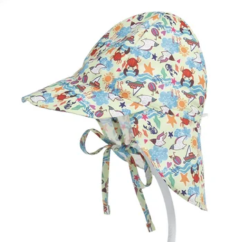 Baby Sun Skrybėlę Spausdinimo Saulės Kepurė Berniukams, Mergaitėms, Greitai Sausas Ir Orui Saulės Bžūp UV Apsaugos Vaikų Vasaros Skrybėlės Kepurės