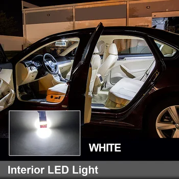 Balta Klaidų Canbus LED Lemputes, Interjero Dome Žemėlapis Stogo Šviesos Rinkinys, Skirtas 