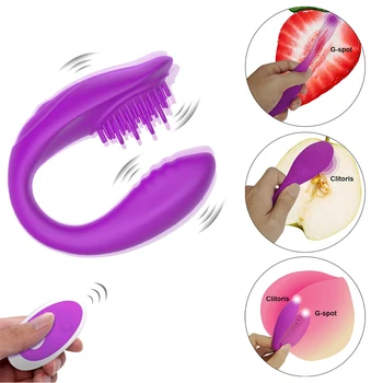 Belaidis Vibratorius, skirtas Moterims, U Formos G Vietoje Varpos Dildo Klitorio Stimuliatorius Dvigubi Vibratoriai Sekso Žaislų Parduotuvė už Poros Suaugusiųjų