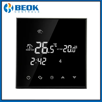 Beok Thermoregulator LCD Jutiklinio Ekrano Valdymo Termostatas, patalpų Elektrinio Grindinio Šildymo Sistema su Black/White Backlight