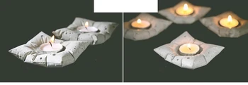 Betono žvakidė silikono formos cemento žvakidė pelėsių betono, gipso žvakidė baldų apdailos pelėsių