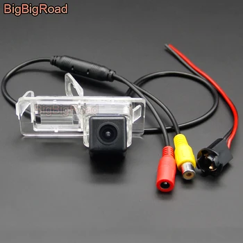 BigBigRoad Transporto priemonės Belaidžio Galinio vaizdo CCD Kamera HD spalvoto Vaizdo Vandeniui Už Renault Laguna 2 3 2007- 2017 Meistras 2010 -