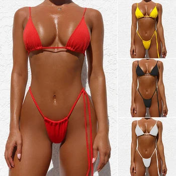 Bikinx Neon bikini thong biquini Aukštos sumažinti maudymosi kostiumėliai moterims Seksualus push up brazilijos maudymosi kostiumėlį moterų maudymosi kostiumą, Micro bikini 2020 m.