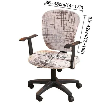 Biuro Ruožas Spandex Kėdės Apima Anti-purvinas Kompiuteris, Sėdynės, Kėdė Padengti Nuimamas Užvalkalai Už Interneto Kavinė Kėdės Sėdynė 1pc