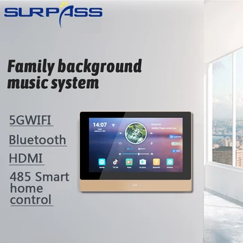 Bluetooth WiFi Quad Core Talpą, Sienos Stiprintuvo Garso Android 8.1 Professional Stereo Galios Stiprintuvas 8 Kanalus Prijungti TV