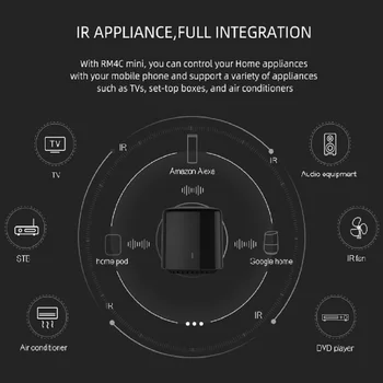 Broadlink con RM4 RM4C Mini Wifi IR Balso Nuotolinio Valdymo Belaidžio Fastcon dirba su Alexa 