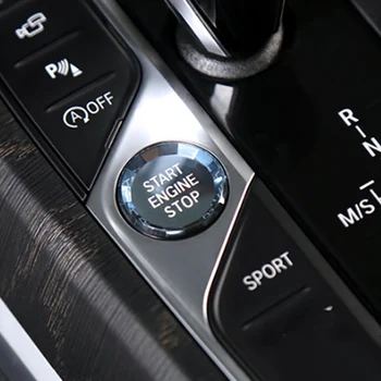 CARMANGO BMW 3 Serijos G20 2020 Automobilio Variklio Užvedimo Mygtuką, Žiniasklaidos Perjungti Padengti Kristalų Apdaila Pavarų Perjungimo Dalys, Interjero Priedai