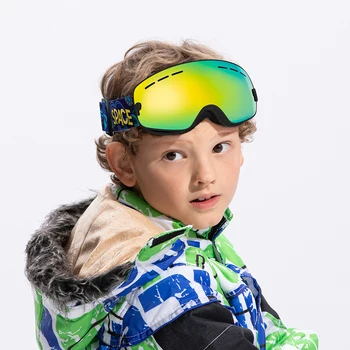 COPOZZ Vaikams Slidinėjimo Akiniai mažo Dydžio už Vaikų, du kartus UV400 anti-rūko kaukę, akinius, slidinėjimo Mergaitės Berniukai Snieglentės akiniai GOG-243