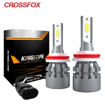 CROSSFOX HB3 9005 LED Lemputė H4, H7, 9006 HB4 LED H8, H9 H11 Lemputės H1 Auto Rūko Žibintai, Automobilių Lemputės Lampada Žibintai 6000K 8000LM 12V