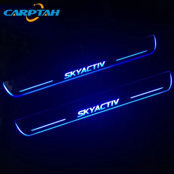 Carptah Juda LED Automobilių Šviesos Durų Slenksčio Nusitrinti Plokštė Kelias Dinaminis Streamer Sveiki Lempa Mazda 3 Skyactiv 2013-2017 m. 2018 m.