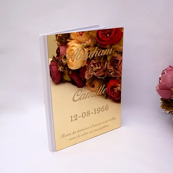 Custom Parašas Vestuvių Svečių knyga Asmeninį Baltas Tuščias Lapas Patikrinti Knygų Šalis Dekoro Džiaugtis Prekių 26cm x19cm