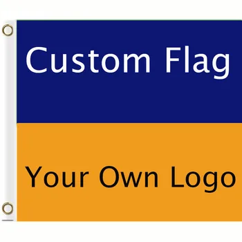 Custom Vėliava Logotipas Spausdinti Visus Dydis