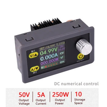 DC DC Buck Konverteris CC CV Galios Modulis 50V5A Kolonėlė Reguliuojama tiekimo Voltmeter ammeter CNC 250W RS485 Komunikacijos USB