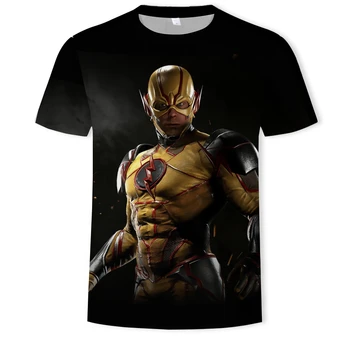 DC filmų kolekcija 3D spausdinimo mados vyrų ir moterų trumparankoviai marškinėliai minkštos medžiagos lauko atsitiktinis palaidų vyriški T-shirt
