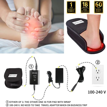 DGYAO Raudonųjų Spindulių Šviesos, Sveikatos Terapijos Prietaisai Šlepetė, Reumatoidiniu ar Artrito Skausmo Foot Massager Namuose