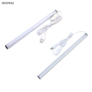 DONWEI USB Powered 5W 30cm Naktį Šviesos diodų (LED Bar Spinta Žibintai Nešiojamų Stalo, Lovos, Virtuvės Kempingas Lempa
