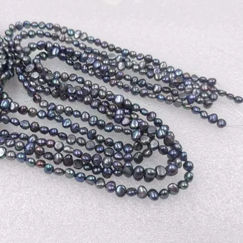 Daug 20 sruogos originali gėlo vandens dirbtiniu būdu išaugintų perlų didmeninė eilučių 5-6mm maži karoliukai