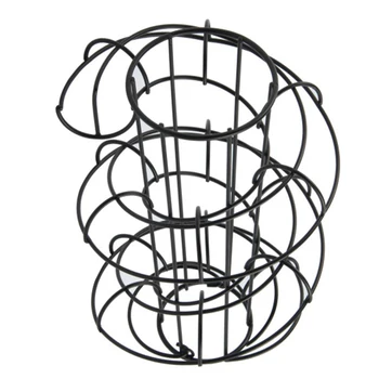 Daugiafunkcinis Juoda Kiaušinių Rėmo Spiralės Dizaino Kiaušinių Krepšelį iš Nerūdijančio Plieno Meno Praktinių Saugojimo Rėmelį