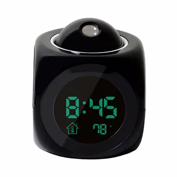 Daugiafunkcinis Projection Alarm Clock LED Projektą, Skaitmeninis Laikrodis, Šeimos Esminius Žadintuvas Ekrane Temperatūros Matuoklis Skaitmeninis