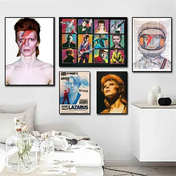 David Bowie Roko Muzikos grupės Dainininkas Star Plakatas Sienos Paveikslų, Plakatų ir grafikos Paveikslai Tapyba Namų Dekoro