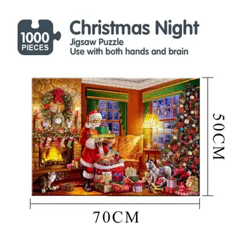 Deluxe-Santa Skubus Pristatymas Kalėdų Dėlionė 1000 Vienetų Aukštos Sunku Puzzle 1000 Vienetų Dėlionės Kalėdų Dovanos Vaikams