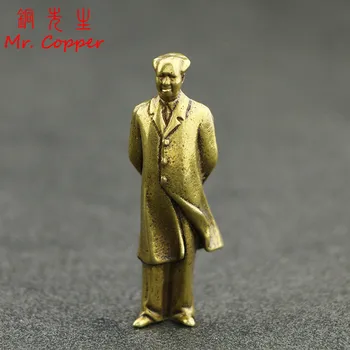 Derliaus Vario Kinijos Pirmininko Mao Figūrėlės Mažų Ornamentais Retro Brass Namų Dekoro Priedai, Automobilių Stalo Dekoracijos, Amatų Dovana