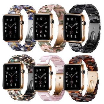 Derva diržu, apple watch band 44 mm 38 mm iwatch juosta 42mm 40mm, nerūdijančio plieno watchband correa pulseira 