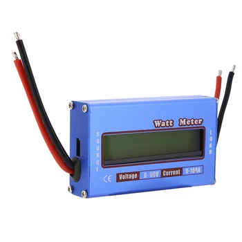 Didelio Tikslumo Skaitmeninis LCD Wattmeter Galios Matuoklis 60V DC 100A /150A Vatmetrą Tikrintuvas Pusiausvyros Analizatoriaus Įtampa RC Įrankiai