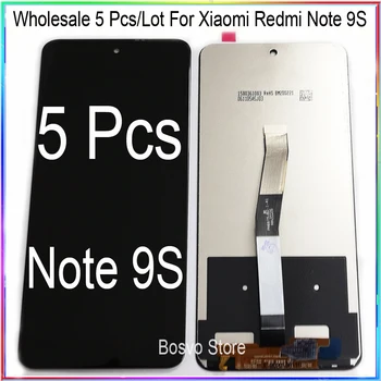 Didmeninė 5 Vnt./Daug Xiaomi Redmi Pastaba 9S LCD ekranas su touch asamblėjos Redmi Note9S