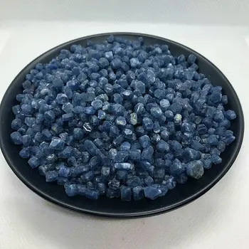 Didmeninė 50g Retų 3-5mm Gamtos Mėlynas Safyras Korundas Grubus Pavyzdys Mnerals Gydymo Natūralus Akmuo Kristalas