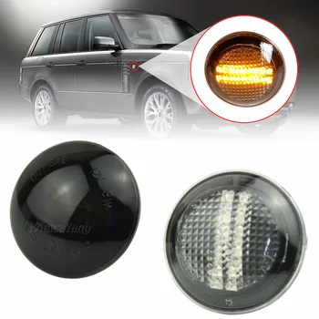 Dinaminis LED Posūkio Signalo, Šoniniai Gabaritiniai Šviesos Land Rover Range Rover L322 2002-2012 Kartotuvas Eilės Flasher Indikatorių