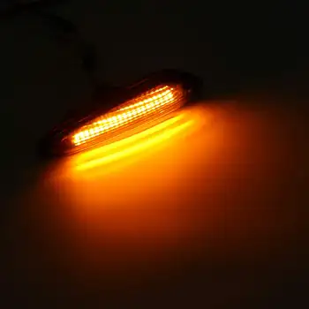 Dinaminis LED Sparnas Šviesos Šoniniai Gabaritiniai BMW E90 E91 E92 E60 E82 Eilės Indikatorių Lempos