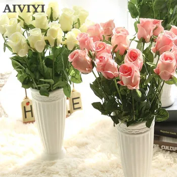 Dirbtinio Latekso rožių Žiedai, Vestuvių Nekilnojamojo Touch Gėlės rožės, Namų dekoracijas, Vestuvių Šalies prekių