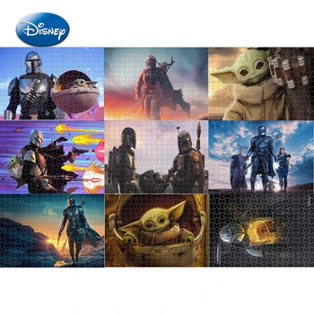Disney Baby Yoda Mandalorian Galvosūkiai 300 Vnt Star Wars Serijos Mediniai Asmeniniams poreikiams Pritaikoma Dėlionės, Žaislų Mergaitėms, Dovanos Berniukams
