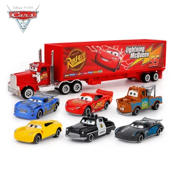 Disney Pixar Cars 3 Jackson Audra Cruz Mater Mack Dėdė Sunkvežimių Diecast Metal Automobilio Modelį Berniukas Kalėdų dovana žaislas Nemokamas Pristatymas