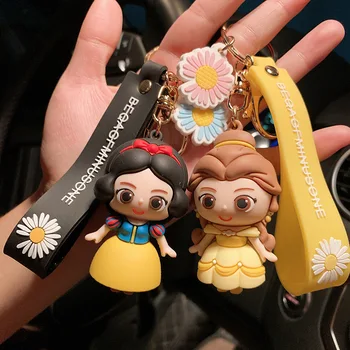 Disney Princesė Key Chain Užšaldyti Elsa Princesė Key Chain Anime Keychain Priedai Mielas Anime Duomenys Raktų pakabukai Moterims