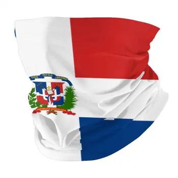 Dominikos Respublikos Vėliava Veidą Skara Su 2 Vnt Filtras universalią Skarą lankelis jojimo kaukė