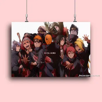 Drobė Anime Naruto Akatsuki Deidara Nuotraukas, Namų Dekoravimas Paveikslų, Plakatų HD Spaudinių Sienos Meno Modulinės Kambarį Įrėminti
