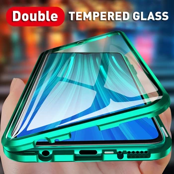 Dvipusis Stiklo Magnetinės Atveju, Samsung Galaxy A71 A51 A70 A50 A31 M31 A11 A7 A30 A40 A41 M21 A10 A8 A9 2018 Apsaugoti Dangtis