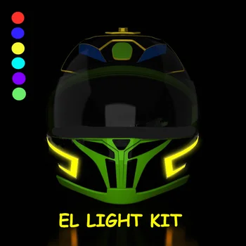 EL Light kit Motociklo Šalmas EL Šalto Šviesos Mod Kit Tron Šalmai Režimas Nakties Jojimo Signalas Mirksi Šviesos juostelės Juosta 