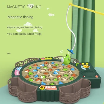 Elektrinis Muzikos Sukasi Žvejybos Žaislas Vaikams Taryba Žaisti Žuvų Žaidimas Magnetinis Žuvų Lauko Sporto, Švietimo Žaislai Berniukams, Mergaitėms