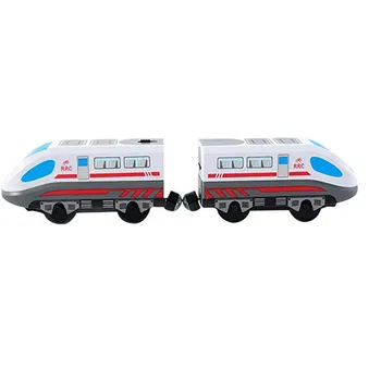 Elektrinis Traukinys Magnetinių Bėgių Hape Garų era Krovininis Traukinys Klasikinis Vaikų Lokomotyvų Žaislas Thomas Brio Mediniai Kelio Žaislai