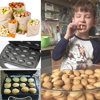 Elektros Graikinių riešutų Pyragas Maker Automatinė Mini Riešutų Pliurpalas Duonos Mašina Geležies Skrudinimo, Kepimo Pusryčiai Keptuvėje, Orkaitėje ES Plug