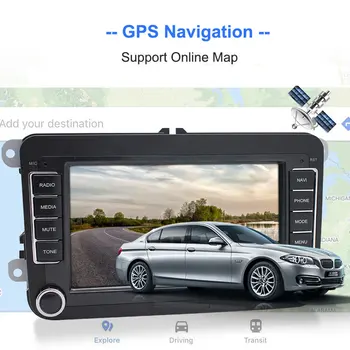 Essgoo 2din Android 9.1 Radijo VW Navigacijos RDS, Bluetooth, WI-fi, Garso (Stereo Vaizdo MP5 Multimedijos Grotuvo Golf/Skoda/Polo