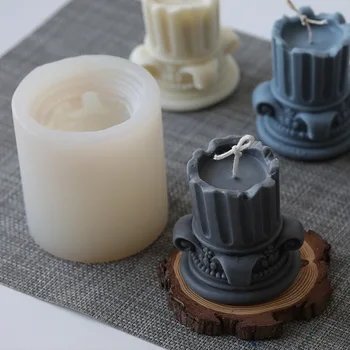 Europos Romos Skiltyje Silikono Žvakių Liejimo baldus Minimalistinio Stiliaus Žvakė Priėmimo Komplektas 