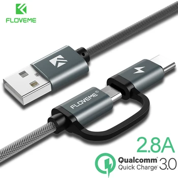 FLOVEME 2in1 QC 3.0 USB Kabelio 