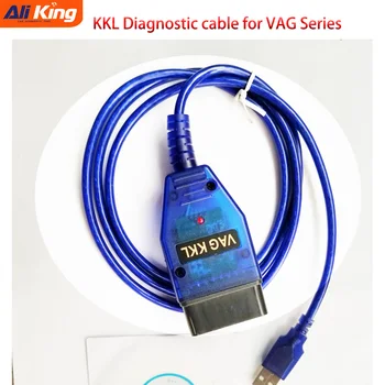 FTDI Chip VAG-COM kkl Vag Com kkl USB Kabelis OBD2 Skaneris Skenavimo Priemonė, Audi už Sėdynės Volkswagen, Skoda 409 kkl kabelis